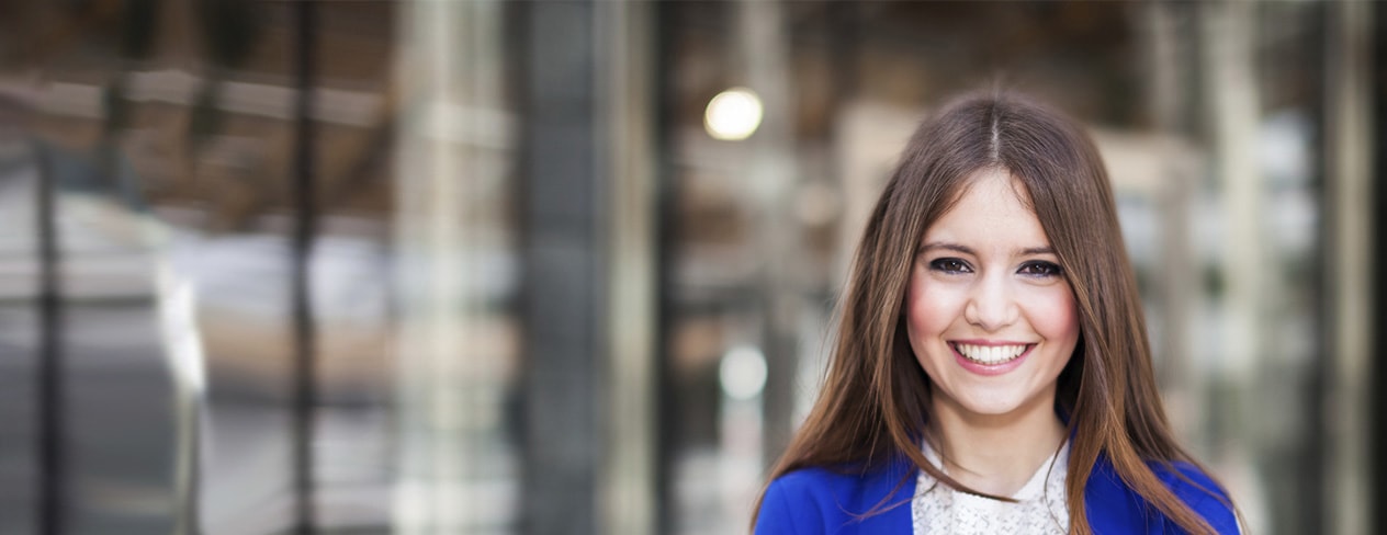 Young Woman Smiling with Nice Smile