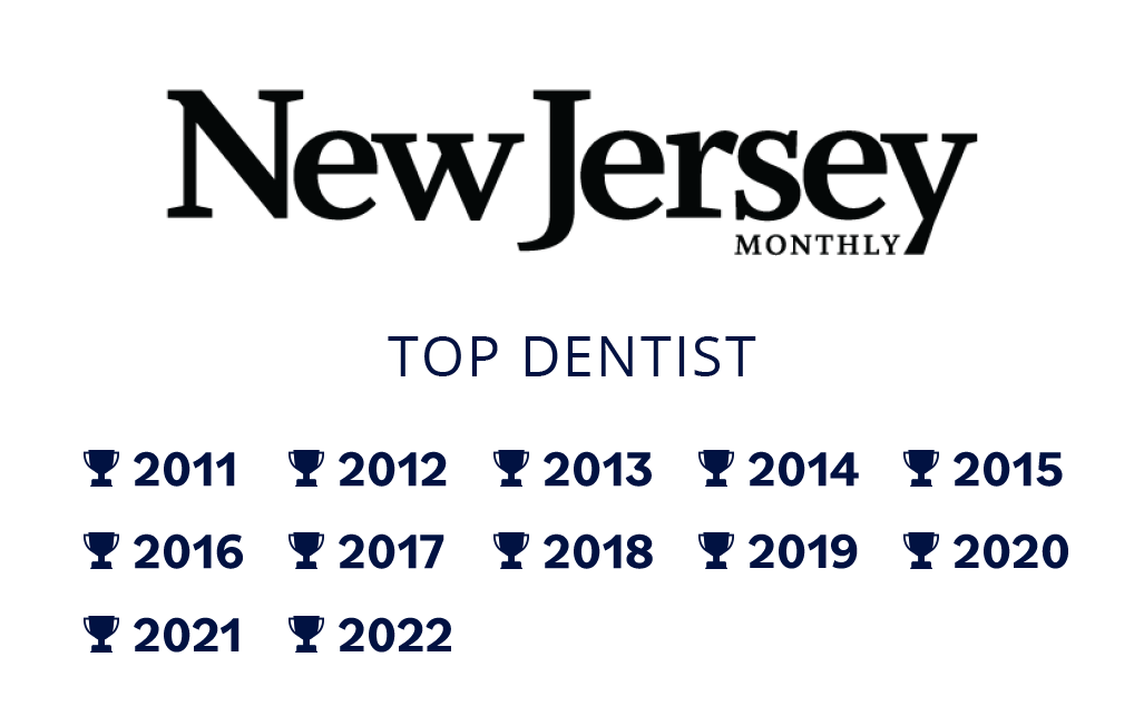 New Jersey Monthly logo featuring Dr. Nosti's Top Dentist 